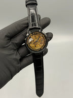 Rolex Automatic Skeleton Leather Strap